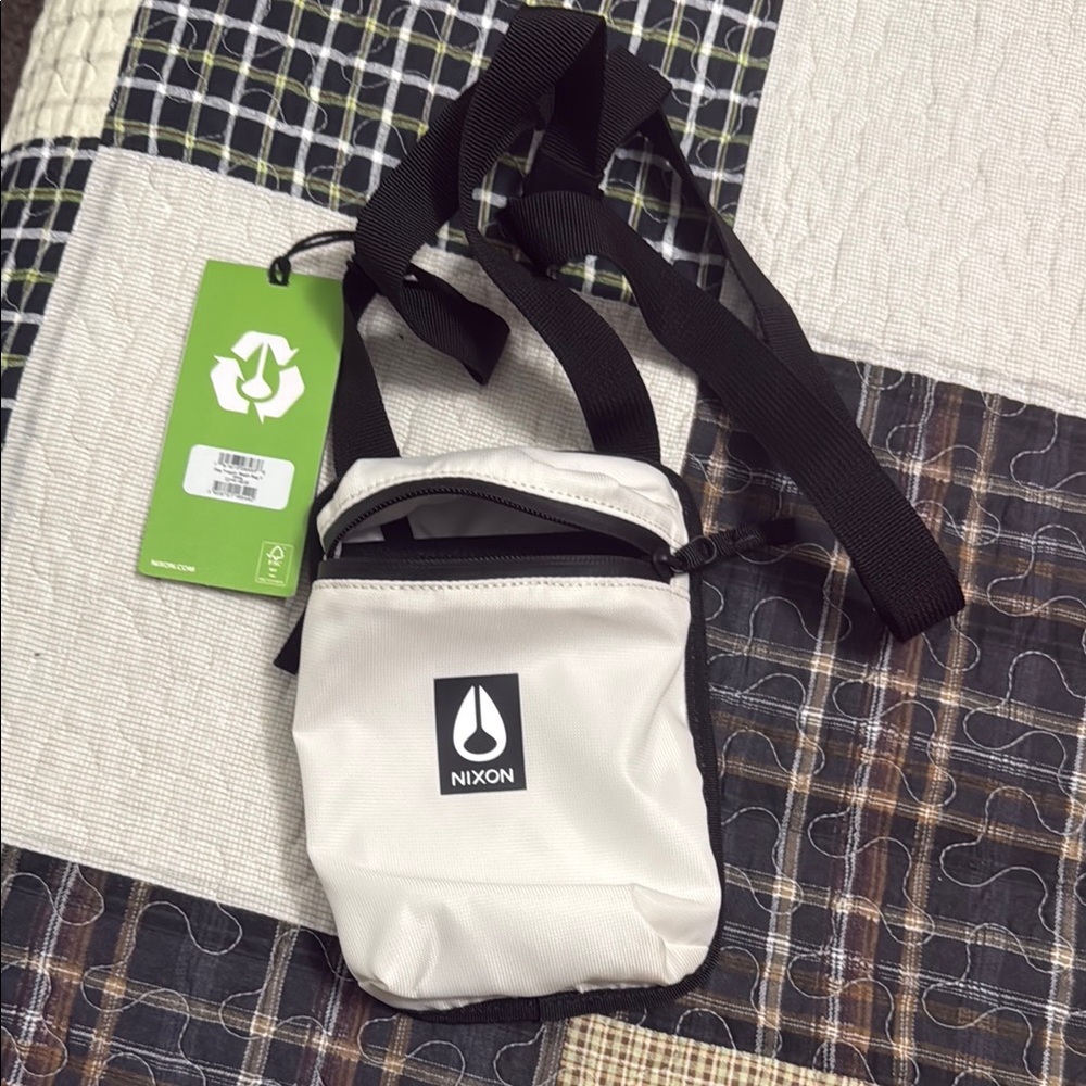 Nixon Black and White Belt Bag